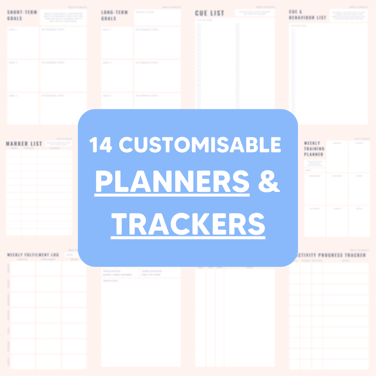 Back to Basics: Dog Training Planner
