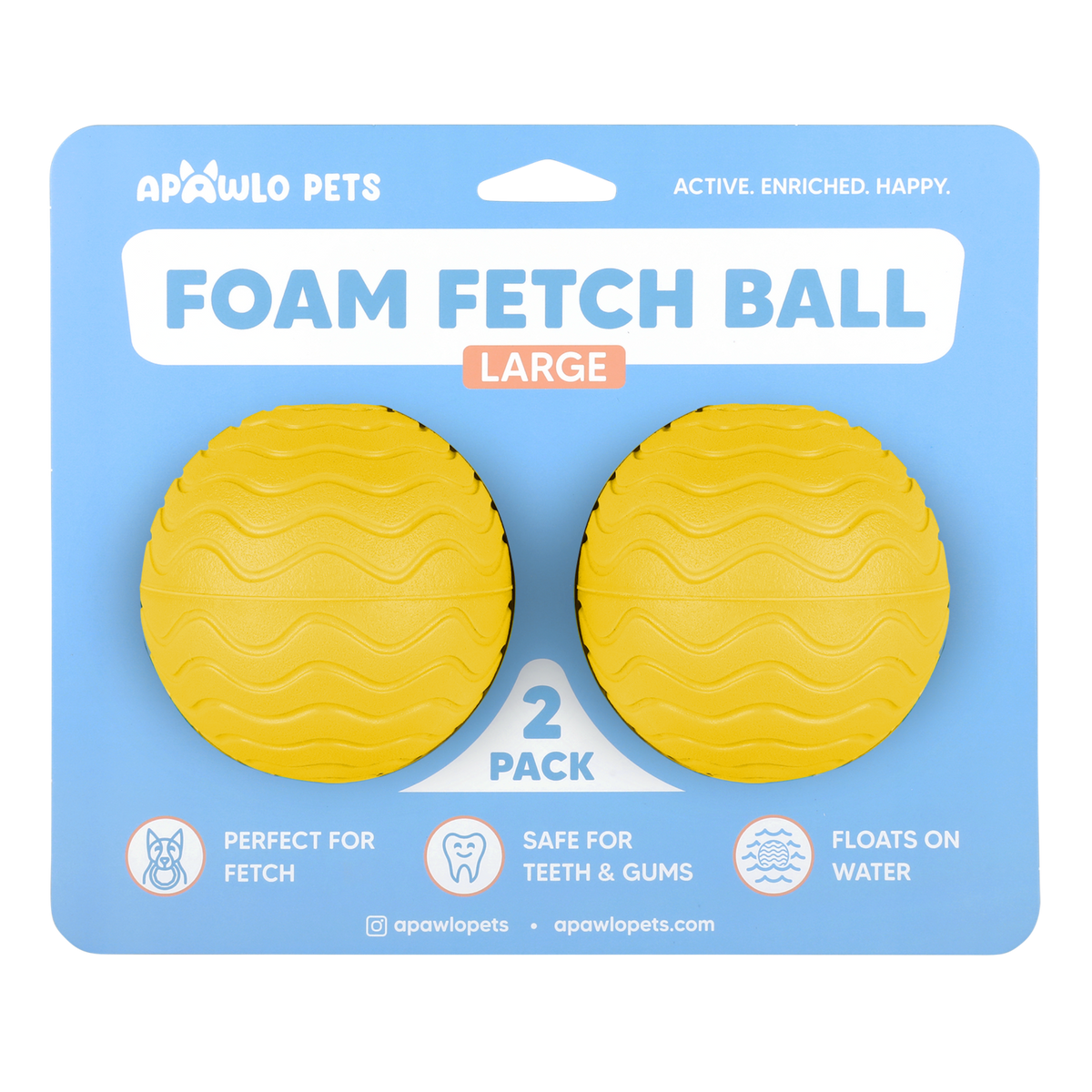 Foam Fetch Ball (2 Pack)