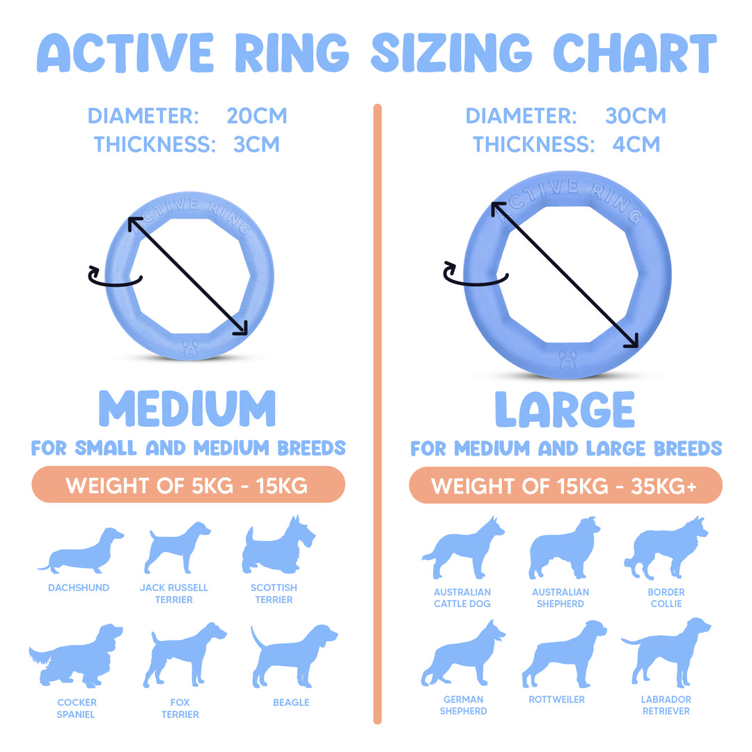 Active Ring (2 Pack) Dog Fitness Toy